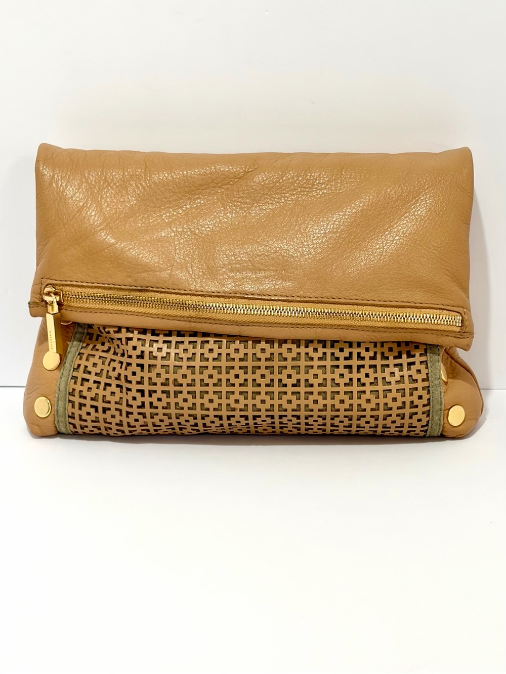 Hammitt VIP Large Crossbody Bag In Breeze Block Tan/Brushed Gold Hardware
